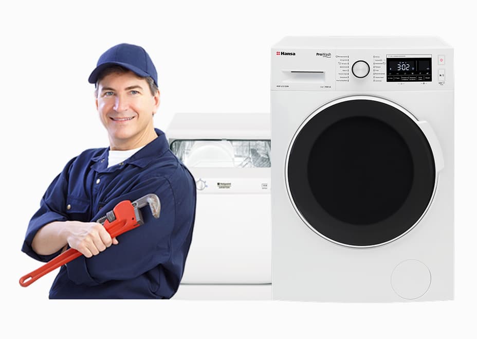 Our qualified appliance technician performing a professional repair